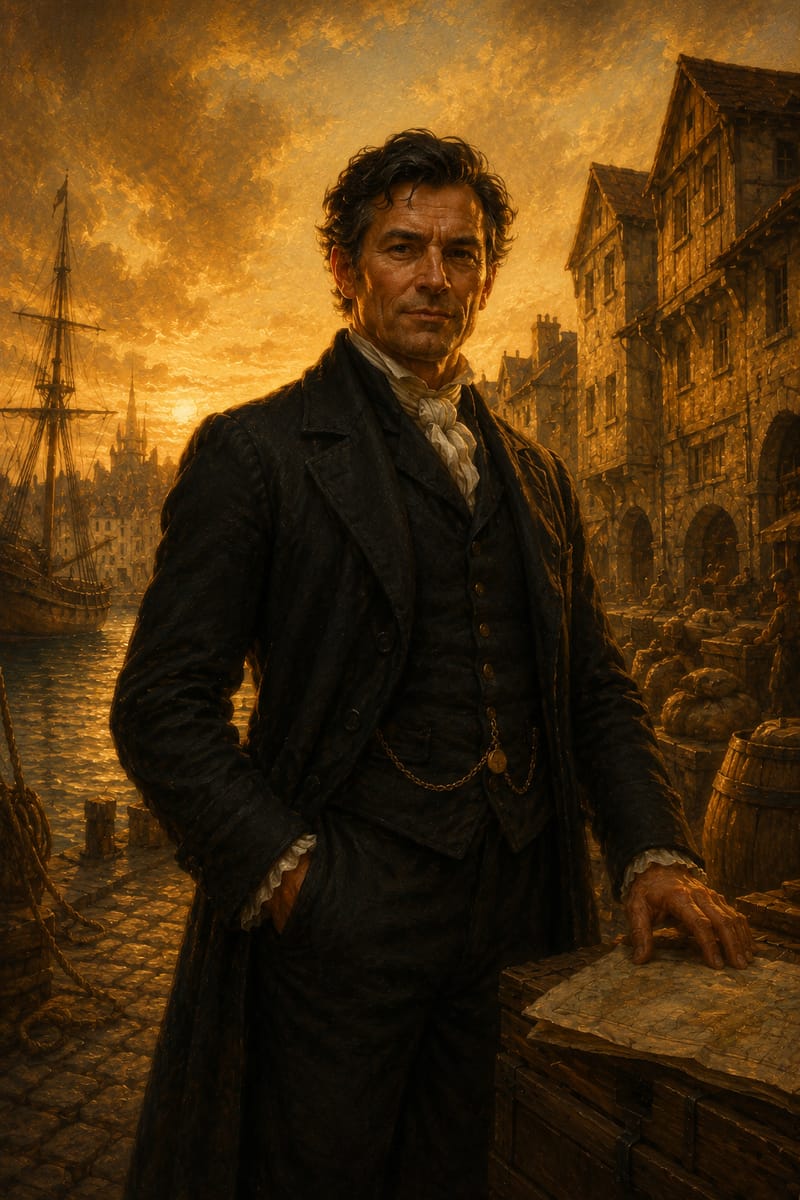 Jean Martin, the merchant, at the harbour of Bayonne